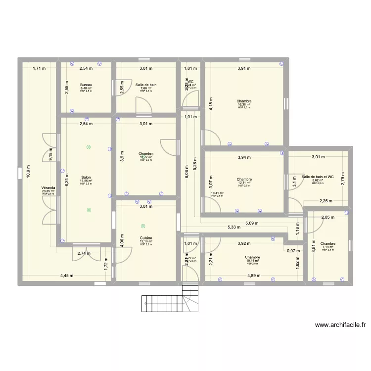 Plan &eacute;lectrique Alzire caroline. Plan de 14 Pièces et 147 m²