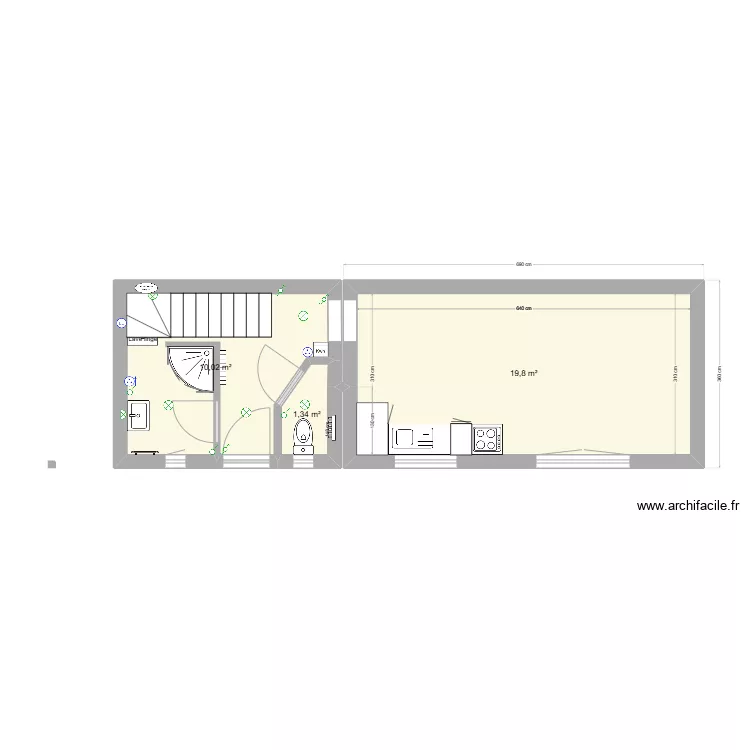 17 projet cuisine bis. Plan de 