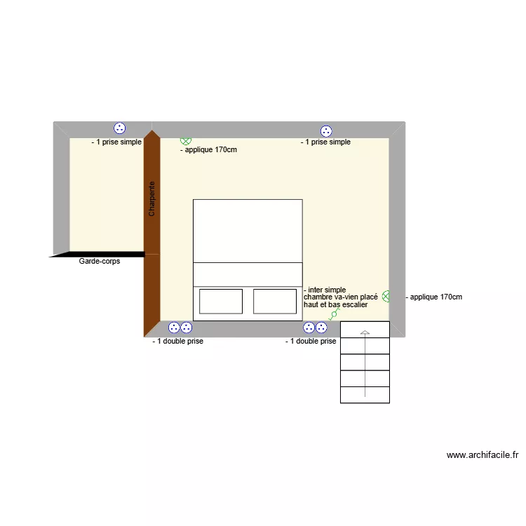 Mezzanine lot 3. Plan de 2 et 14 m² Mezzanine lot 3. Plan de 2 et 14 m²
