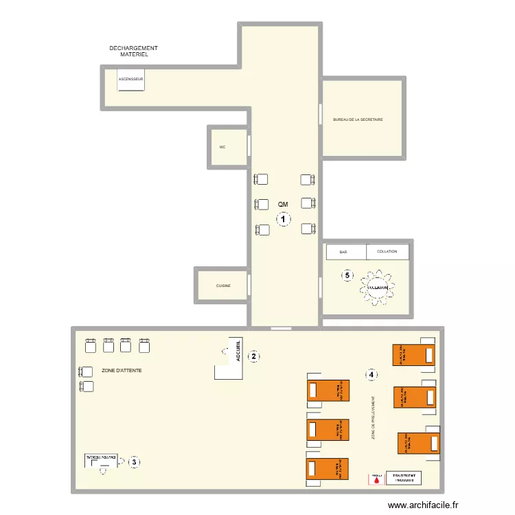 POINT CENTRE. Plan de 