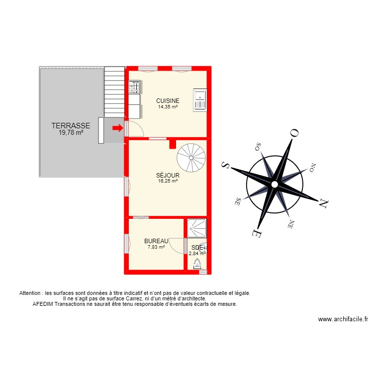 BI 18255. Plan de 18 pièces et 150 m2