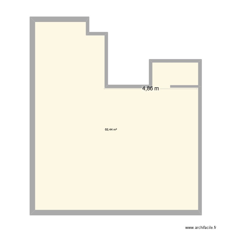 angouleme total. Plan de 1 pièce et 68 m2