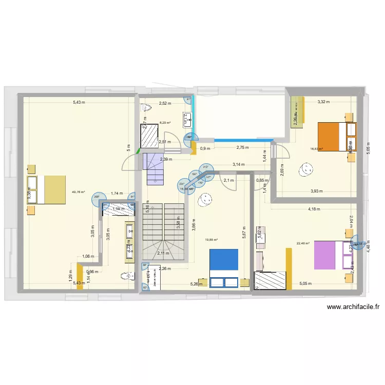 Maison Ecuelles Etage Version 15.05.2026. Plan de 12  et 286 m²