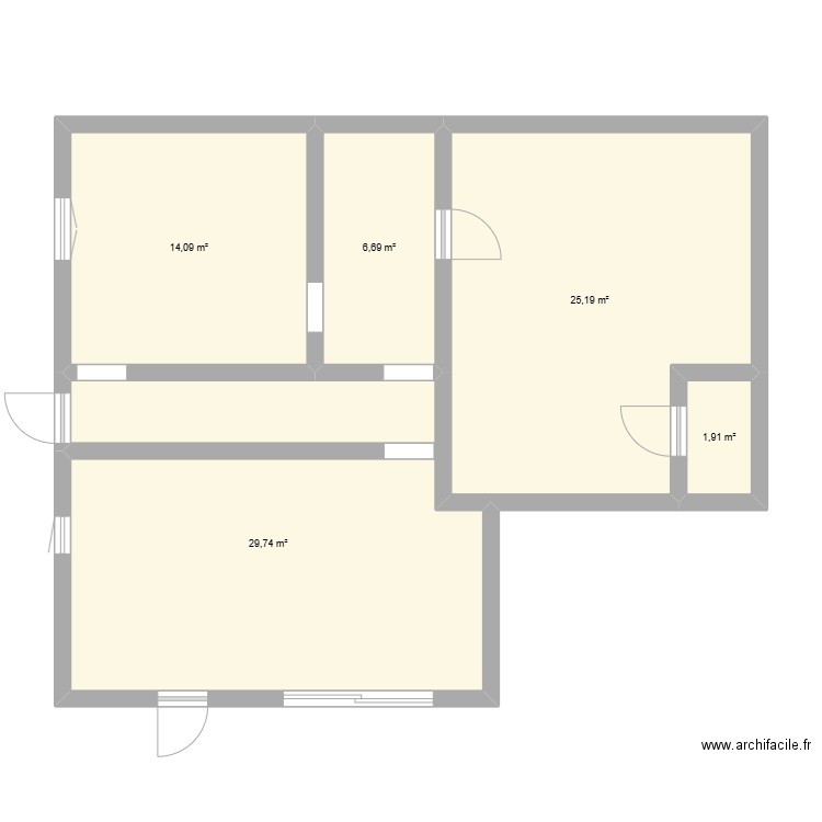 Bouillargues modifications. Plan de 0 pièce et 0 m2