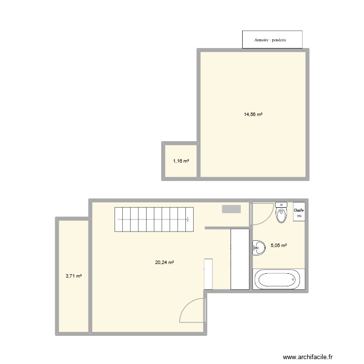 Appartement Thones 35m2. Plan de 0 pièce et 0 m2