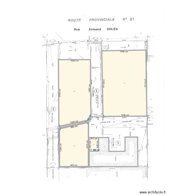 Porte d'Argent. Plan de 4 pièces et 670 m2