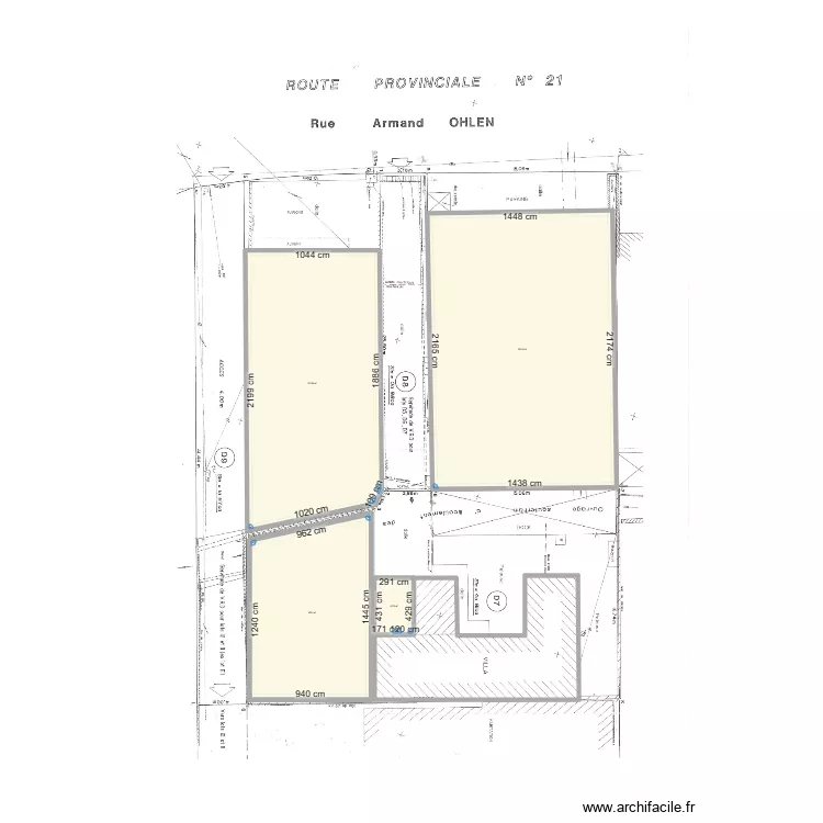 Porte d'Argent. Plan de 