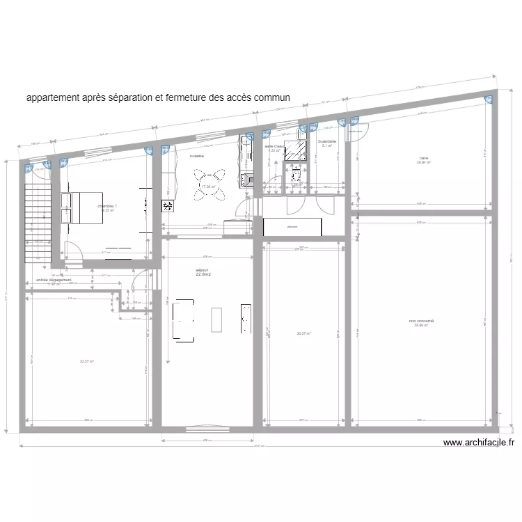 appartement soetrich modif 2. Plan de 