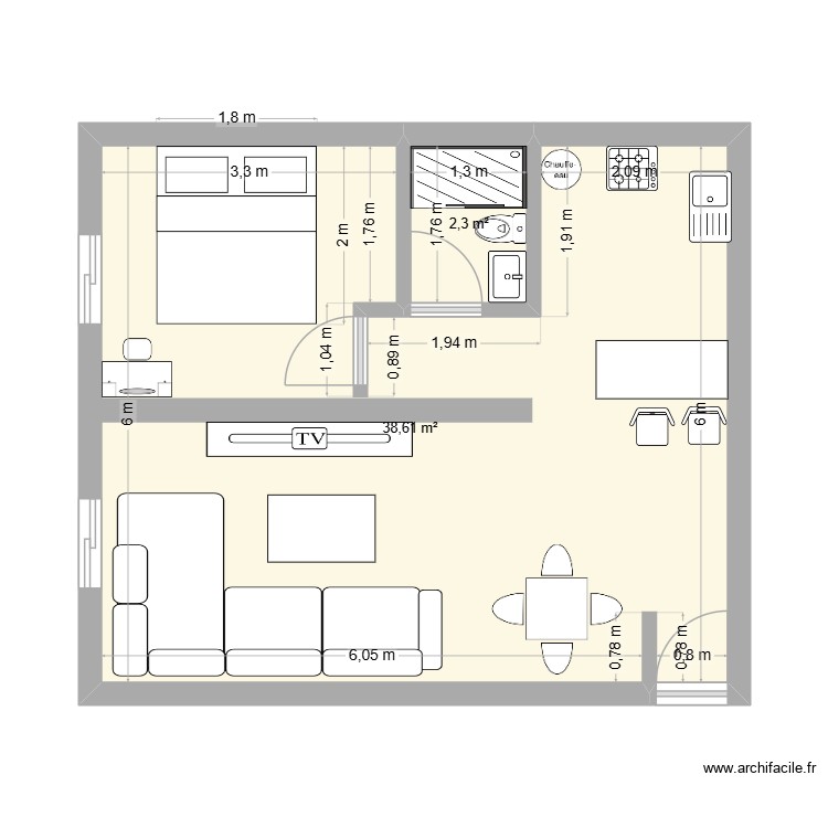 APPART CTM. Plan de 0 pièce et 0 m2