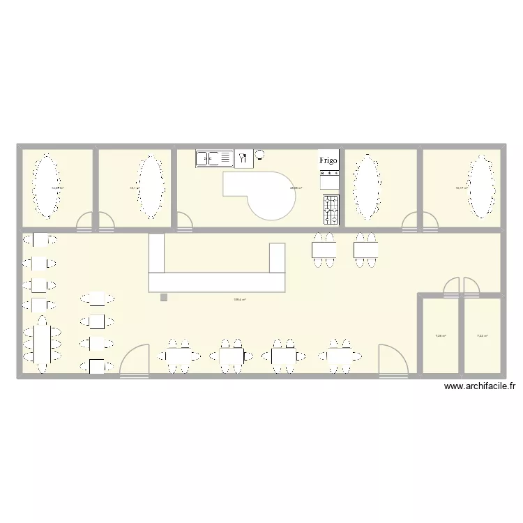 Jamais Sans Son Caf&eacute;. Plan de 7  et 269 m²