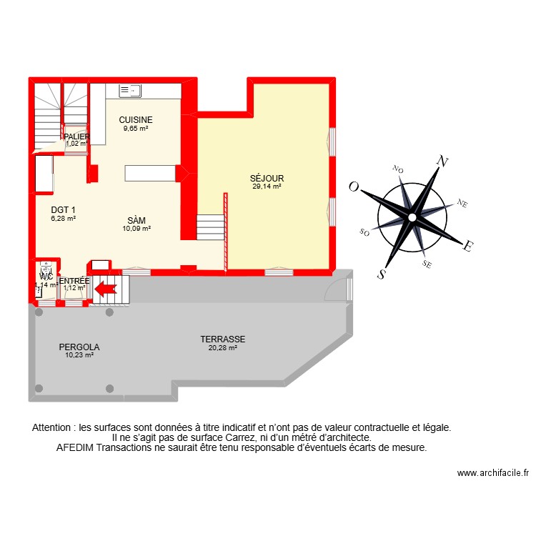 BI 26117-. Plan de 33 pièces et 231 m2