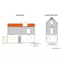 Façade 3 fenêtres simples