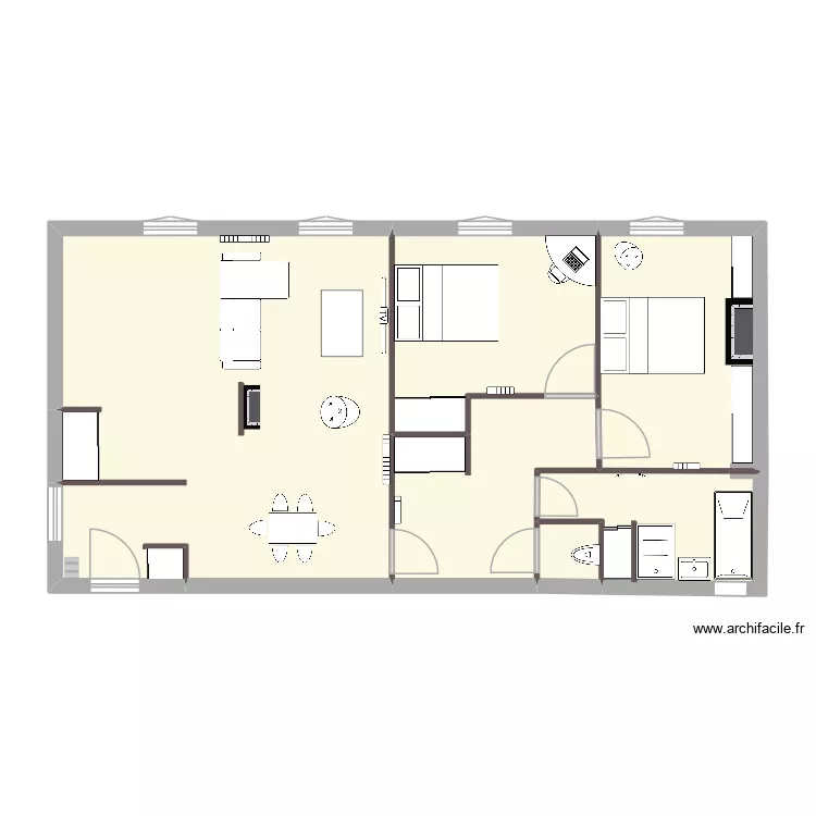 Lot 18 Pigeon. Plan de 6  et 76 m²