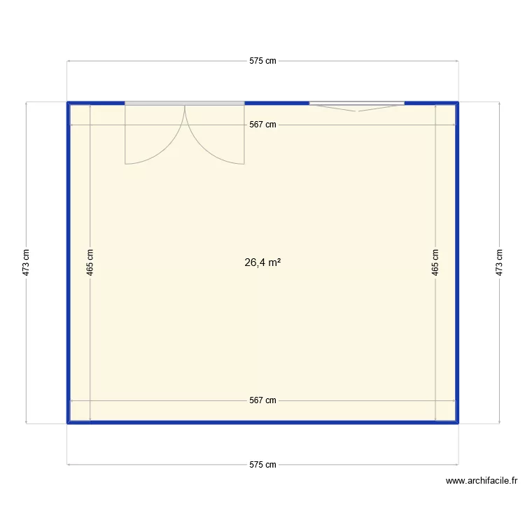 base studio . Plan de 
