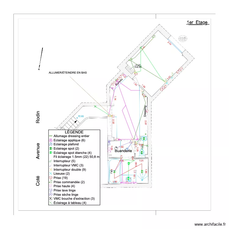 RODIN - 1&egrave;re v2. Plan de 
