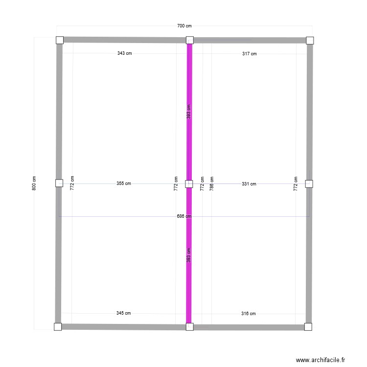 implantation pieux 2. Plan de 0 pièce et 0 m2