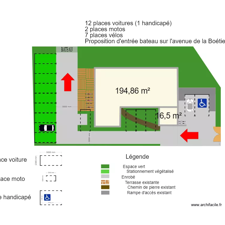 nouveau MAISON DE SANTE DIN A3. Plan de 