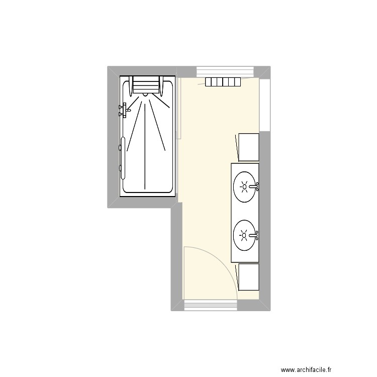MATRION Projet. Plan de 2 pièces et 5 m2