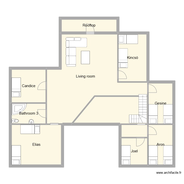 Second floor. Plan de 0 pièce et 0 m2