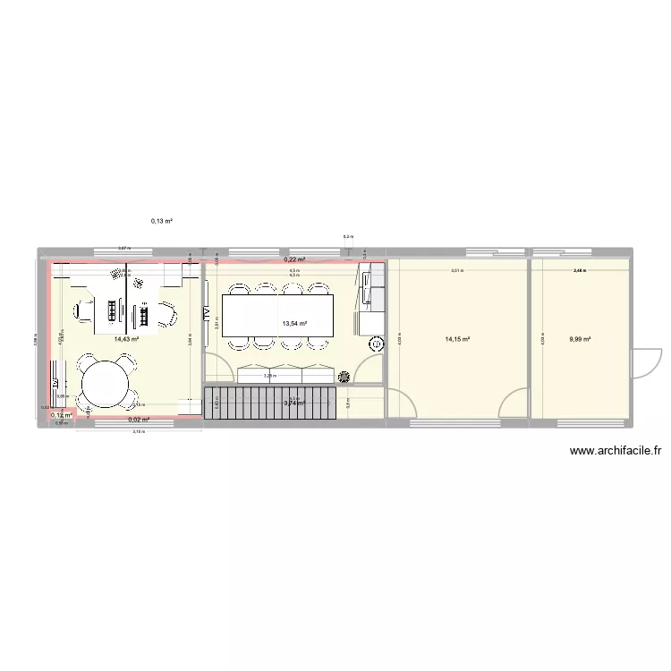 PROJET 1: MEZZA/ ARCHIVES / BUREAUX. Plan de 9 et 56 m² PROJET 1: MEZZA/ ARCHIVES / BUREAUX. Plan de 9 et 56 m²