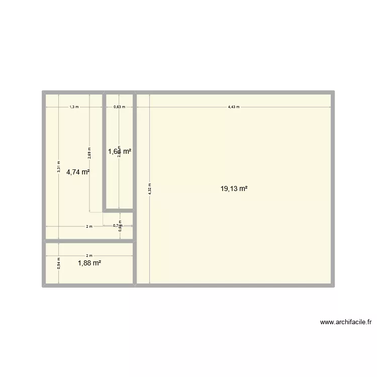 le ho. Plan de 4 Pièces et 27 m² le ho. Plan de 4 Pièces et 27 m²