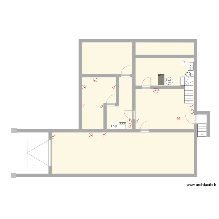 ALABRI GRAVIER. Plan de 6 pièces et 128 m2