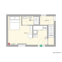 Plan piece lit au milieu