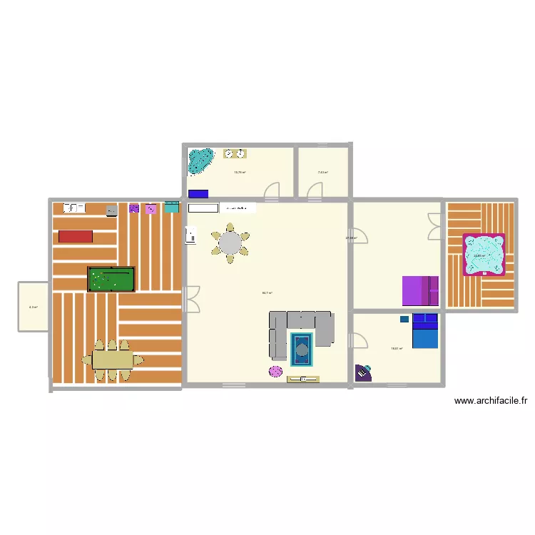 Plan maison. Plan de 7 et 180 m² Plan maison. Plan de 7 et 180 m²