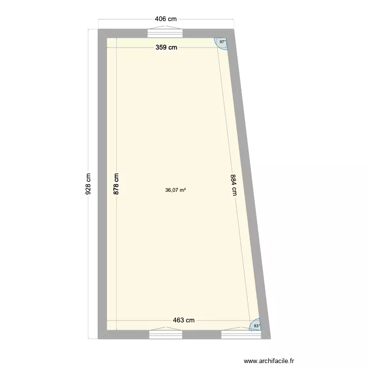 niveau 3 felletin vide . Plan de 