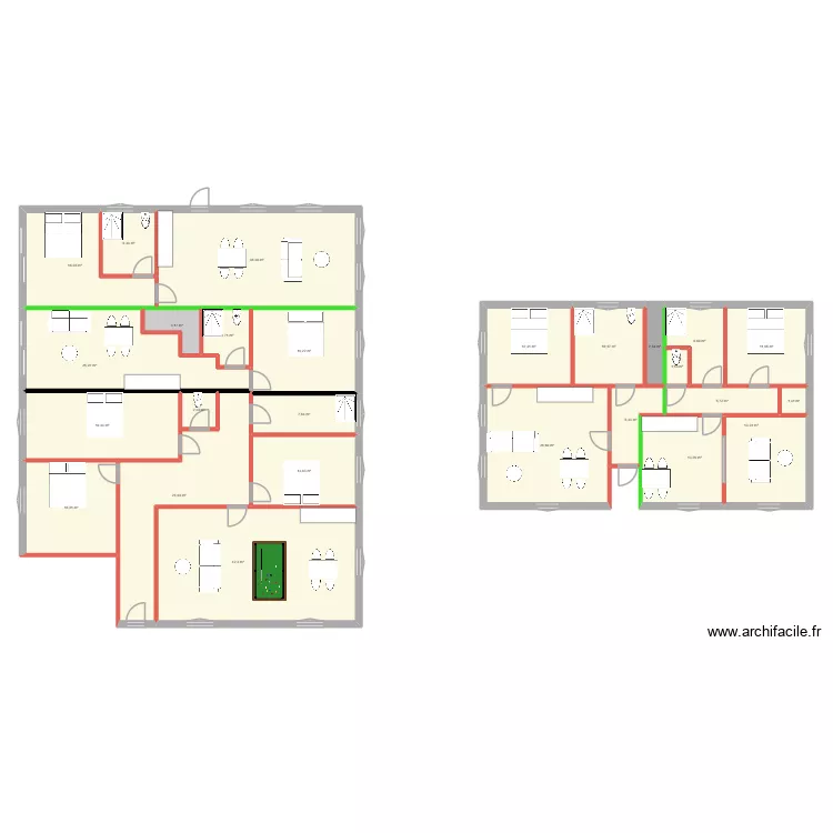 pierrelatte olivier. Plan de 26  et 344 m²
