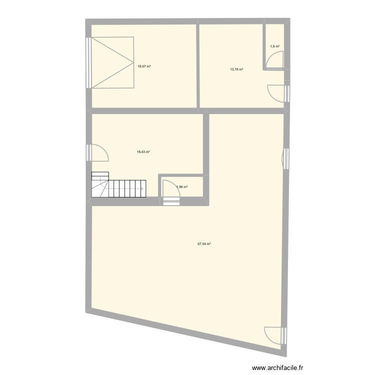 Magasin. Plan de 0 pièce et 0 m2