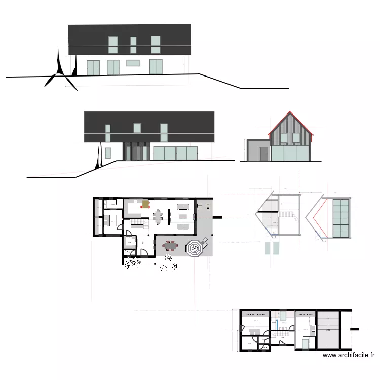LONGERE TYPE 8 TER OBTIMISEE. Plan de 14  et 115 m²