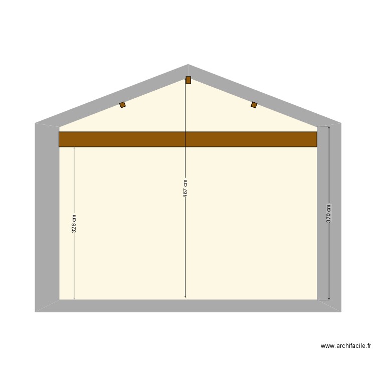 Showroom 2. Plan de 1 pièce et 23 m2