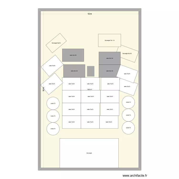 Cabaret. Plan de 1 Pièce et 160 m² Cabaret. Plan de 1 Pièce et 160 m²