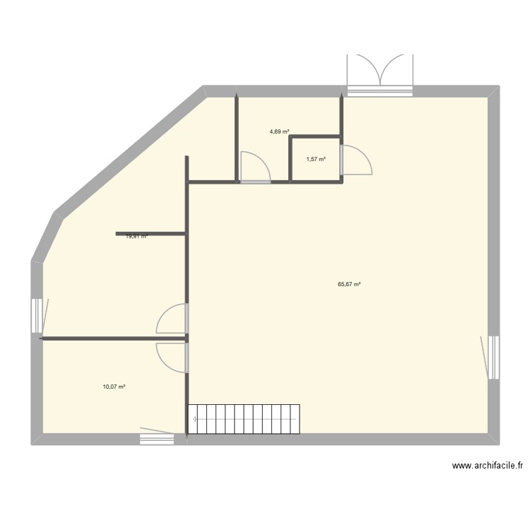 N02. Plan de 5 pièces et 102 m2