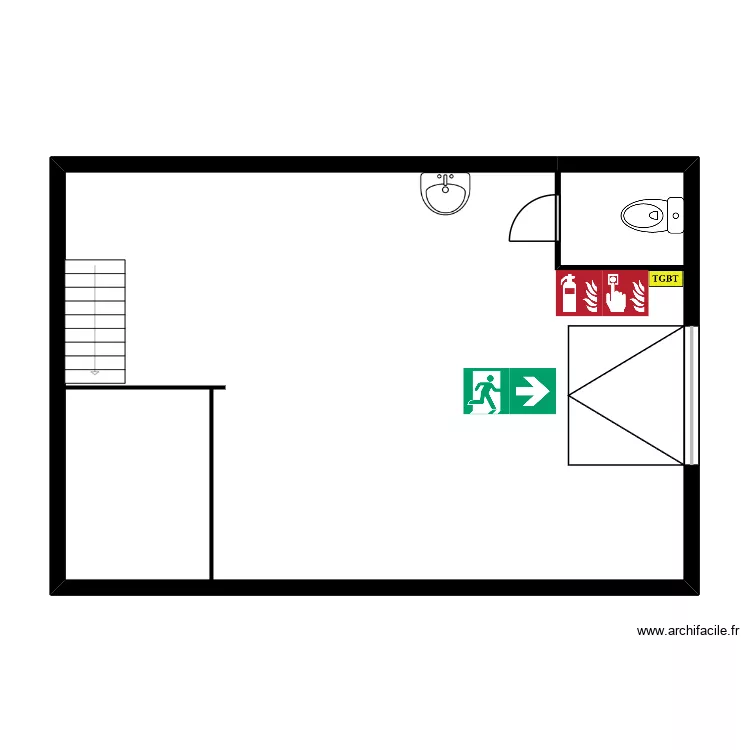 Auto. Plan de 2  et 75 m²