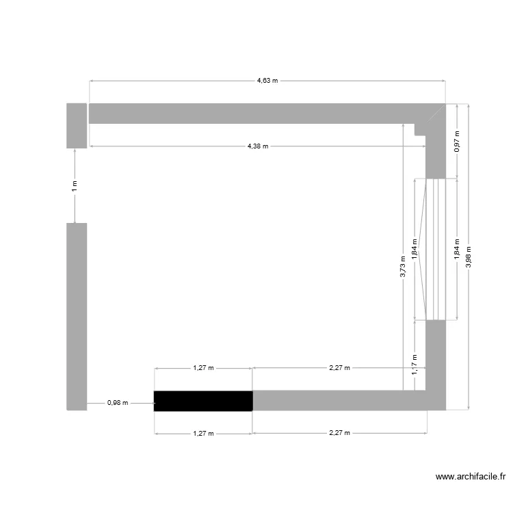 KOUBA Salon. Plan de 