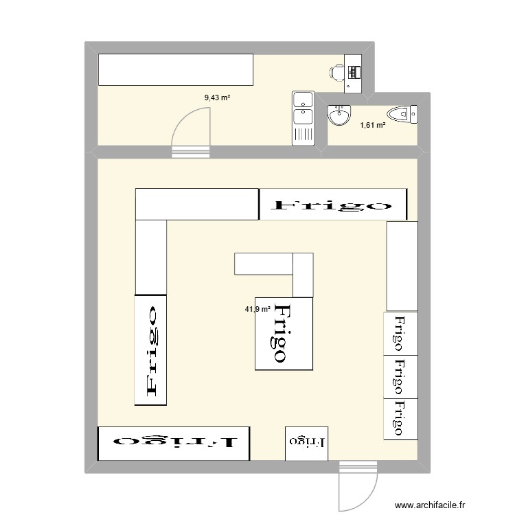 magasin. Plan de 0 pièce et 0 m2