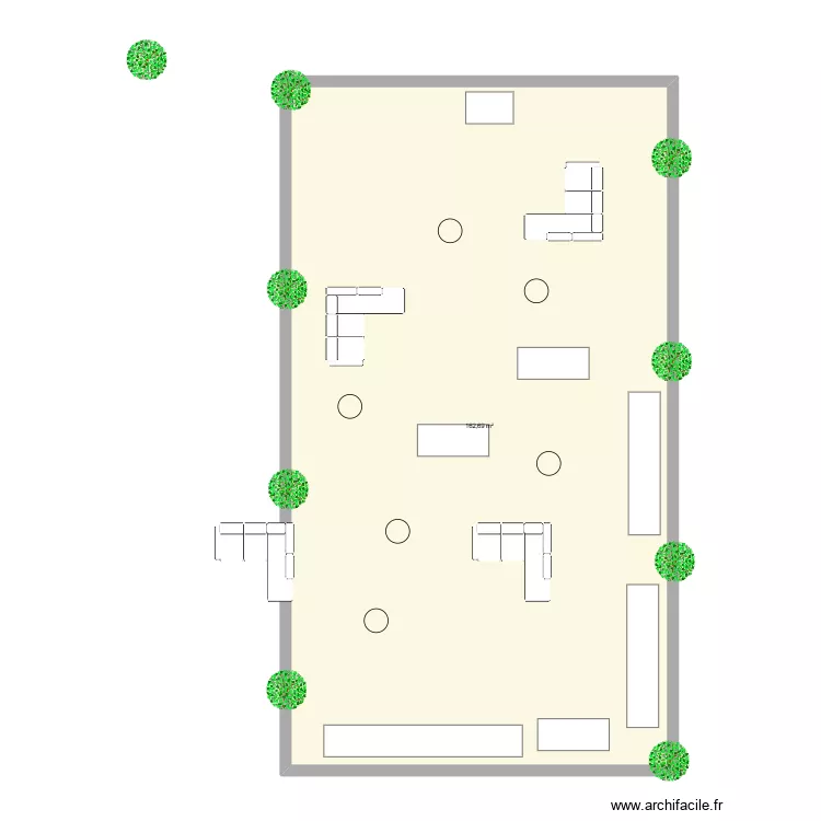mariage. Plan de 1  et 163 m²