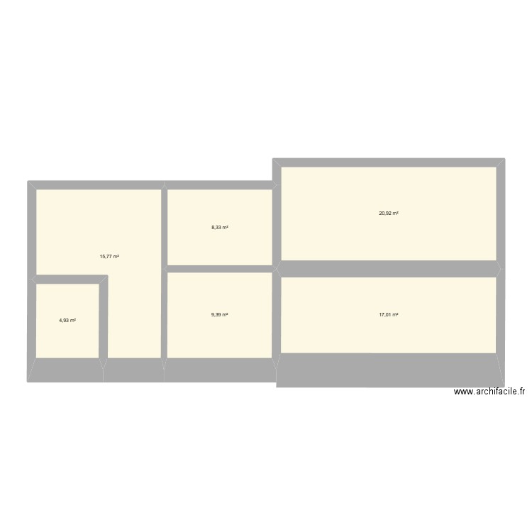 cybardiBis. Plan de 6 pièces et 76 m2