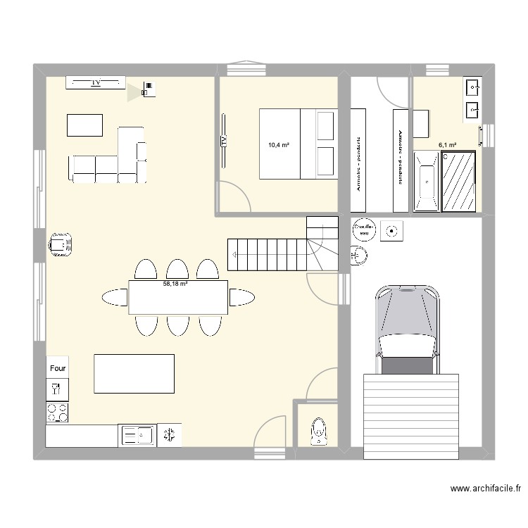 La Forge - 2. Plan de 3 pièces et 75 m2