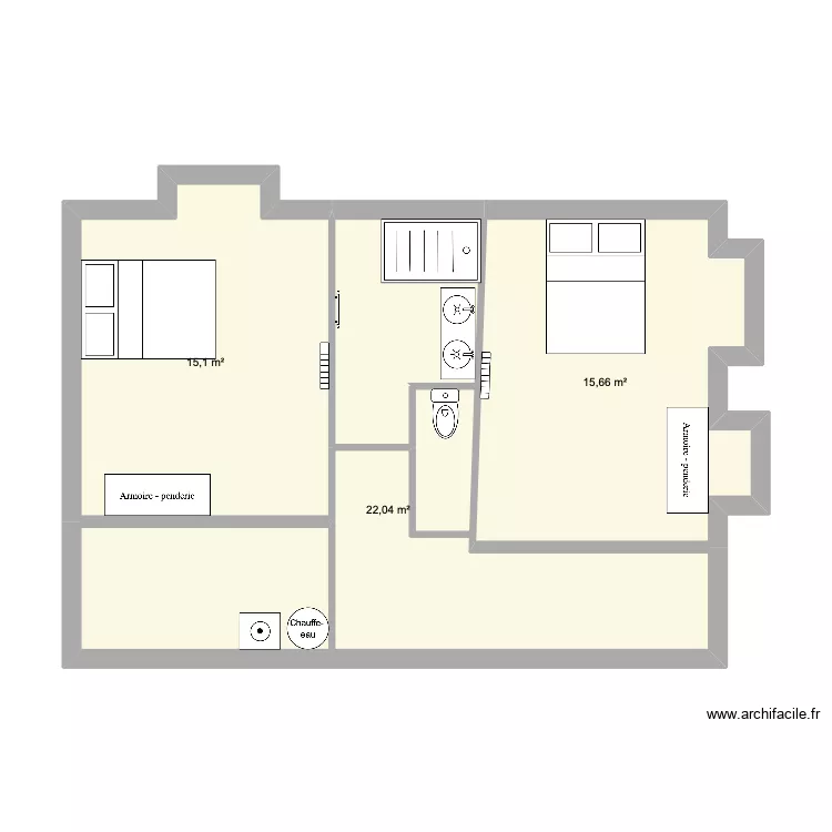 Maison Villebois 2. Plan de 3 et 53 m² Maison Villebois 2. Plan de 3 et 53 m²