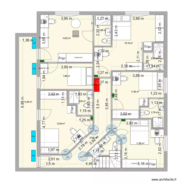 Saint-agne 1er étage APRES V3 Xav. Plan de 12 et 115 m² Saint-agne 1er étage APRES V3 Xav. Plan de 12 et 115 m²
