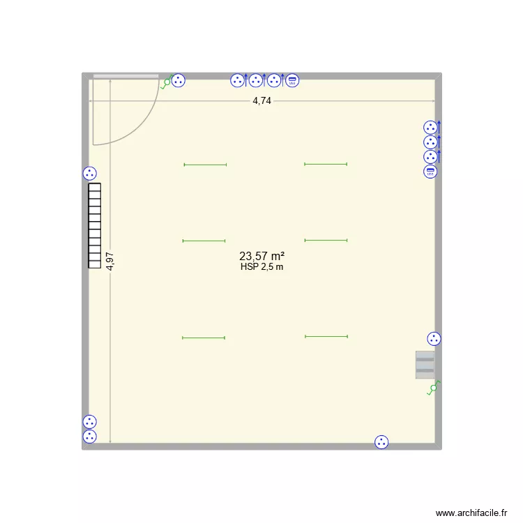 plan elec Bureau. Plan de 1 et 24 m² plan elec Bureau. Plan de 1 et 24 m²
