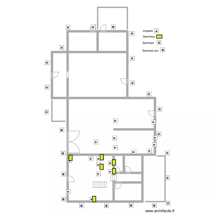 GAILLARD. Plan de 9  et 138 m²