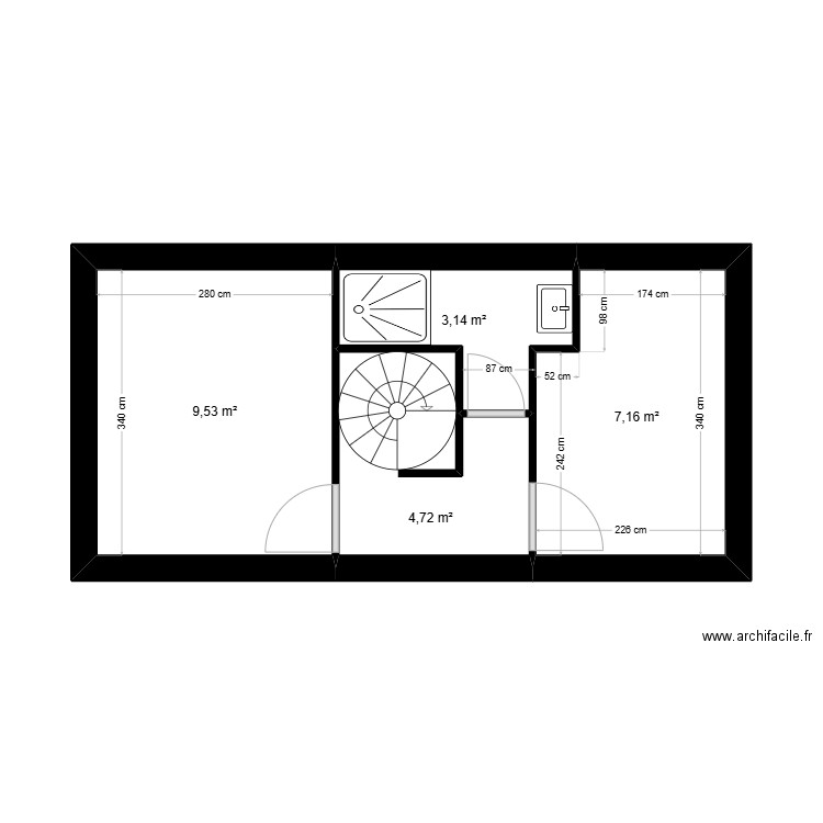 canet étage . Plan de 0 pièce et 0 m2