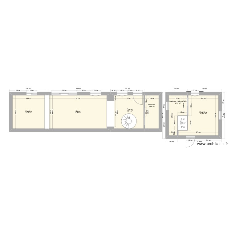 Plan Rdc. Plan de 0 pièce et 0 m2