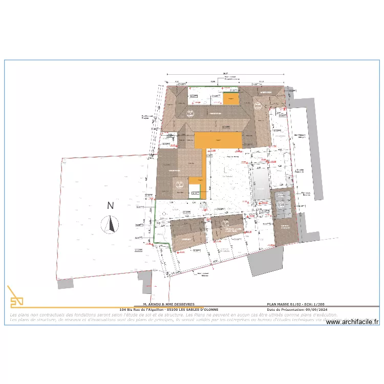 TERRASSE MURET ARNOU DESSEVRES. Plan de 