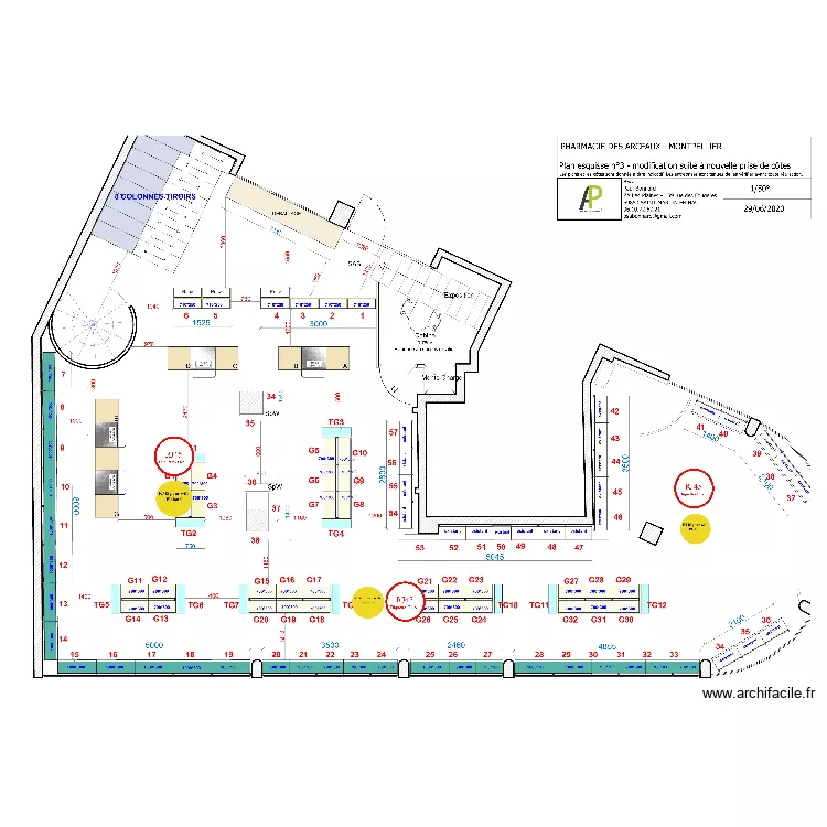 PLAN PHIE ARCEAUX IMPLANT DOMES + WIFI. Plan de PLAN PHIE ARCEAUX IMPLANT DOMES + WIFI. Plan de
