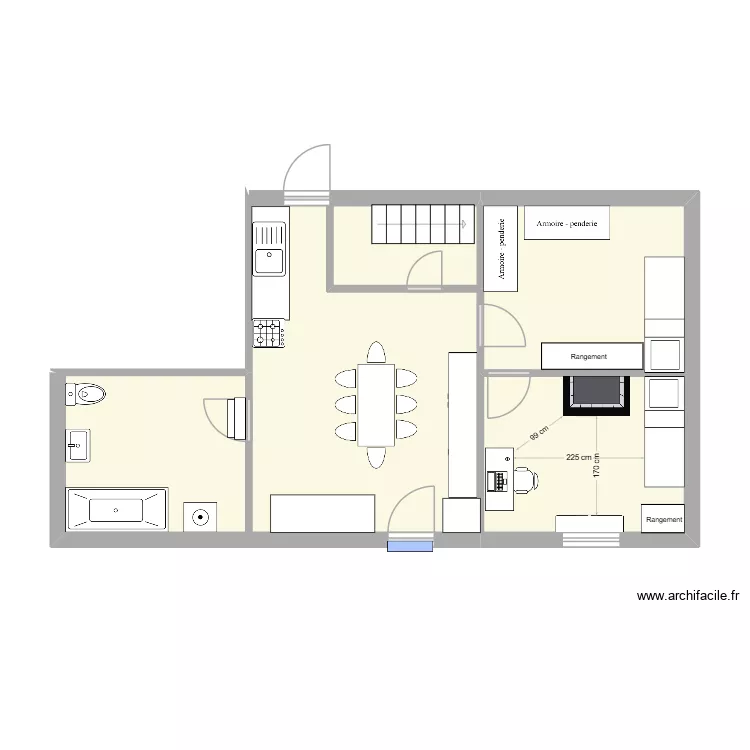 M. WINIAR (Cl&eacute;mence). Plan de 5  et 49 m²